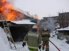 Сегодня утром в Нижних Таволгах сгорел жилой дом