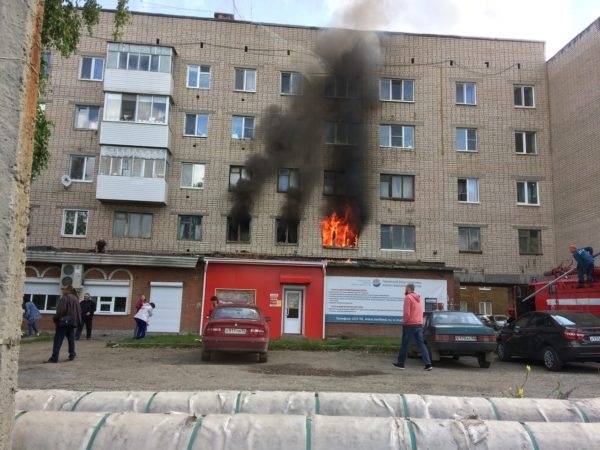 Вчера на улице Чапаева произошел пожар